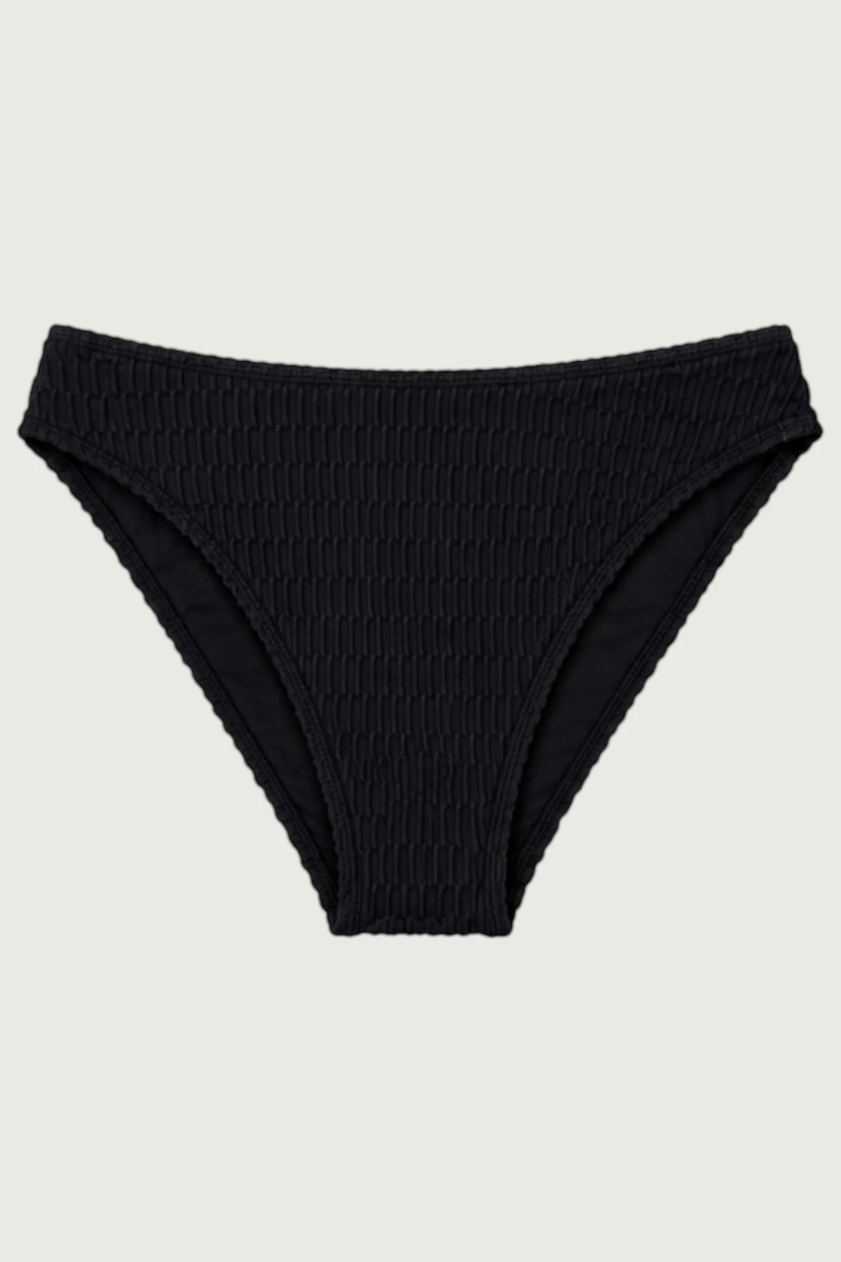 Ceres bikini bottom - black textured