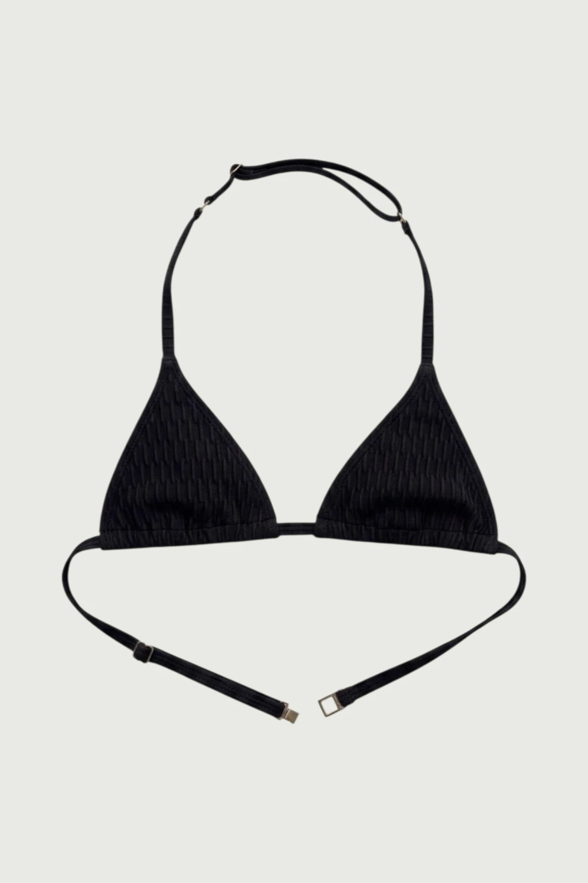 Salacia bikini top - black textured