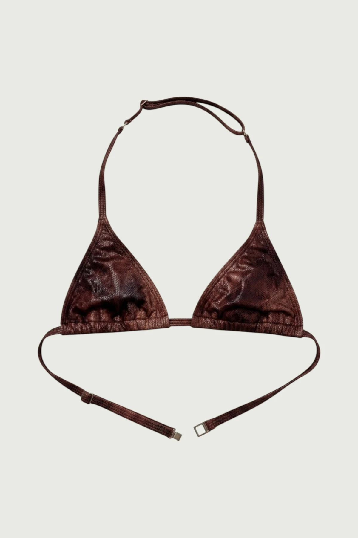 Salacia bikini top - brown reptile